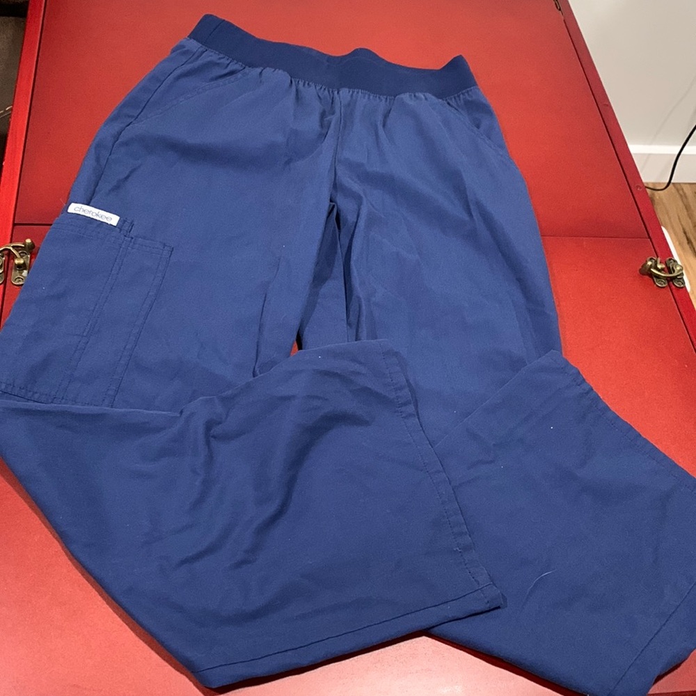 Cherokee XS- Petite Navy Scrub Pants